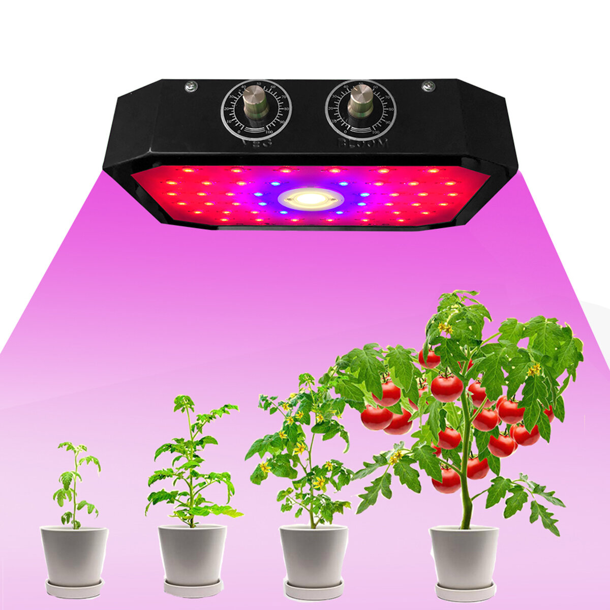 1000W 85-265V Volledige Spectrum LED Plantengroei Licht Verstelbaar Voor Indoor Plant Groente US Plu