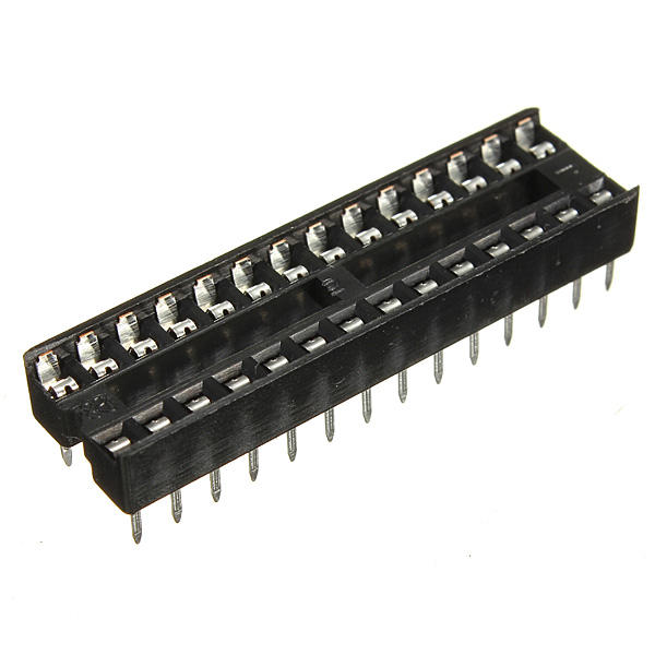 

100pcs 28 Pins IC DIP 2.54mm Wide Integrated Circuit Sockets Adaptor