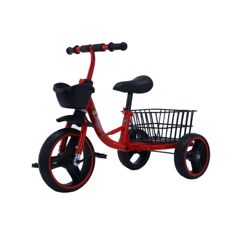 Driewieler voor kinderen met mand Driewielige pedaalauto voor kinderen Kinderfiets Kinderwagen Scoot