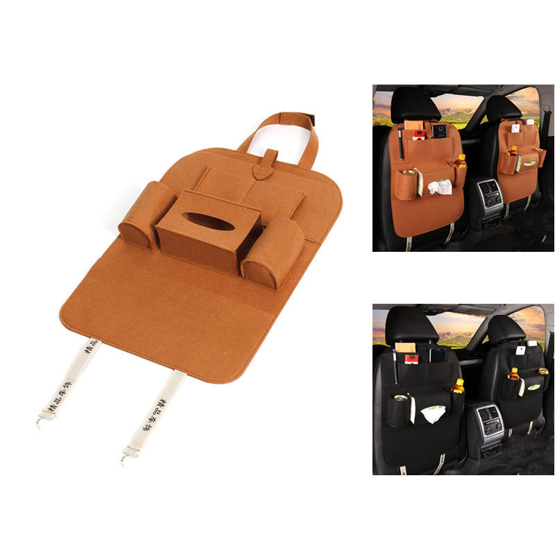IPRee? Peach Style Auto Car Seat Back Multi Pocket Opbergtas Organizer Houder Accessoire 56x40cm