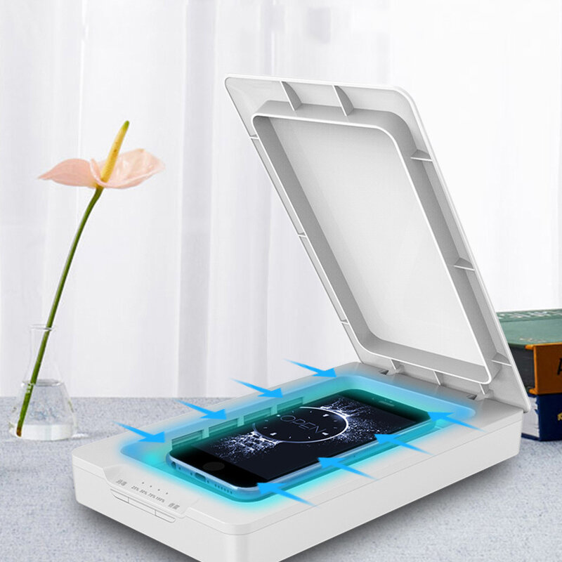 Portable UV Light Cell Phone Sanitizer Desinfectie Box Tablet Watch Sieraden Sleutels Telefoonsteril