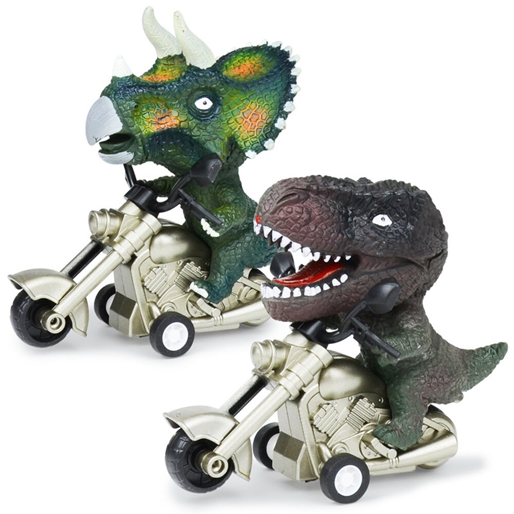 Simulation Dinosaur Inertial Motorcycle Model Tyrannosaurus Triceratops Dinosaur Toy Car Toys for Boys Girls Birthday Gi, Topacc  - buy with discount