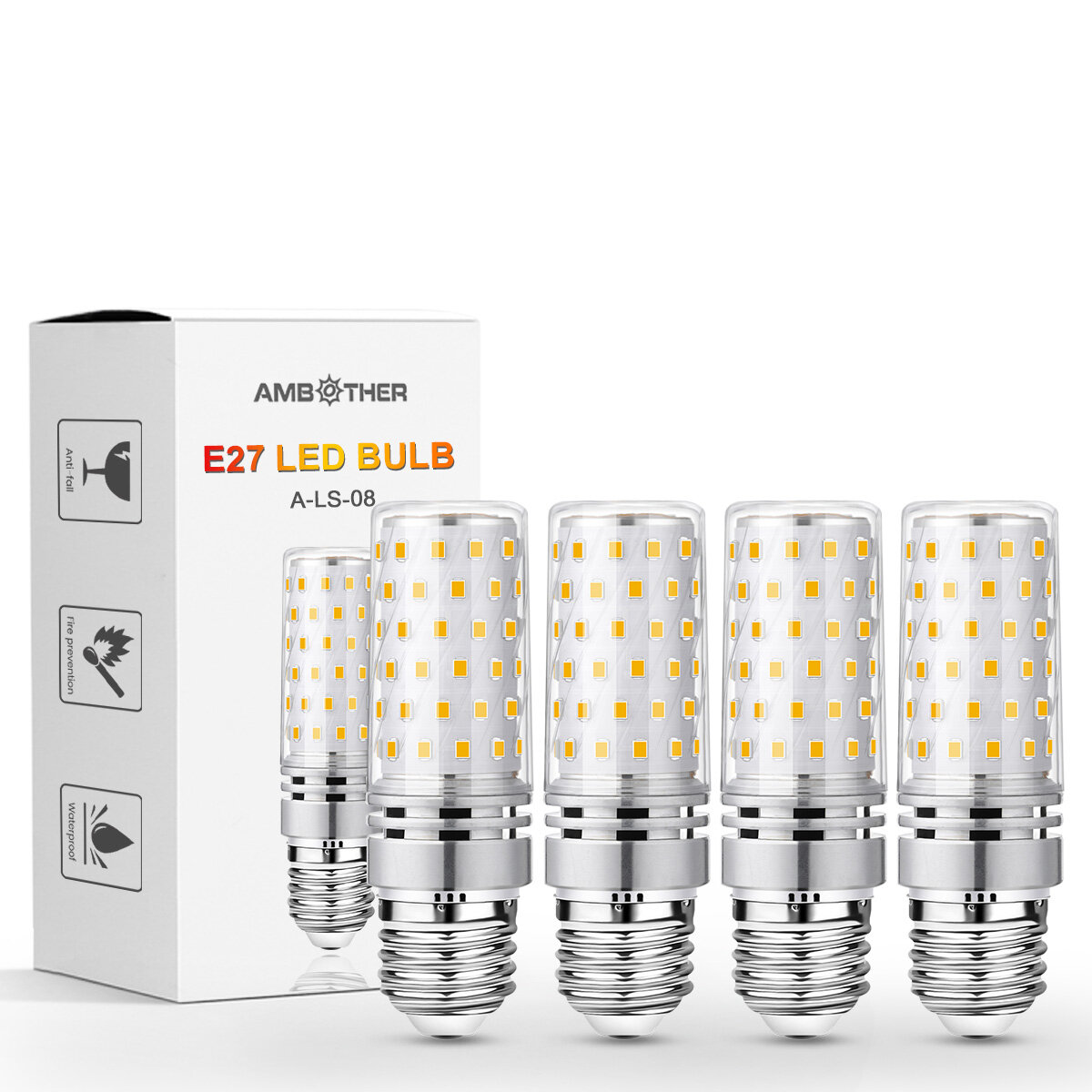 

4PCS LED Corn Light Bulb E27 7W 735LM 3000K Warm Light AC220-240V Save Energy Lamp