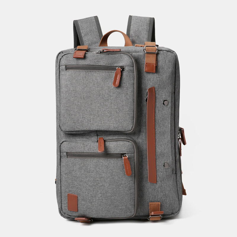Men Casual Multicarry Large Capacity 15.6/17 Inch Laptop Bag Backpack Multi-pocket Crossbody Bag