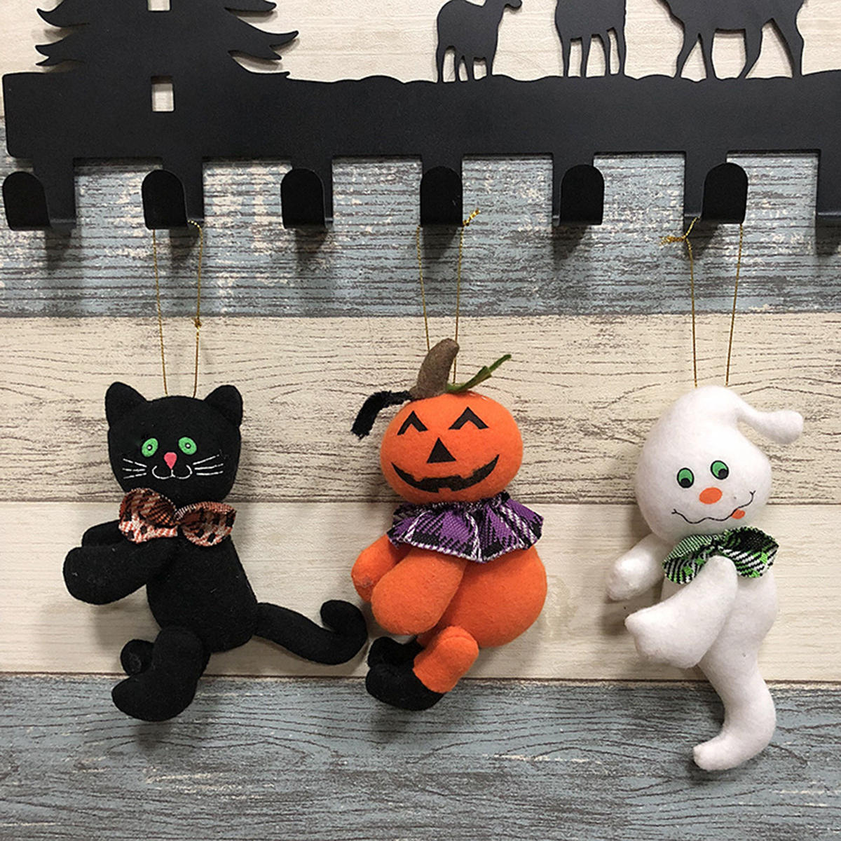 Halloween Pumpkin Cat Ghost Doll Cloth Plush Toy Club Home Exquisite Decor Gift
