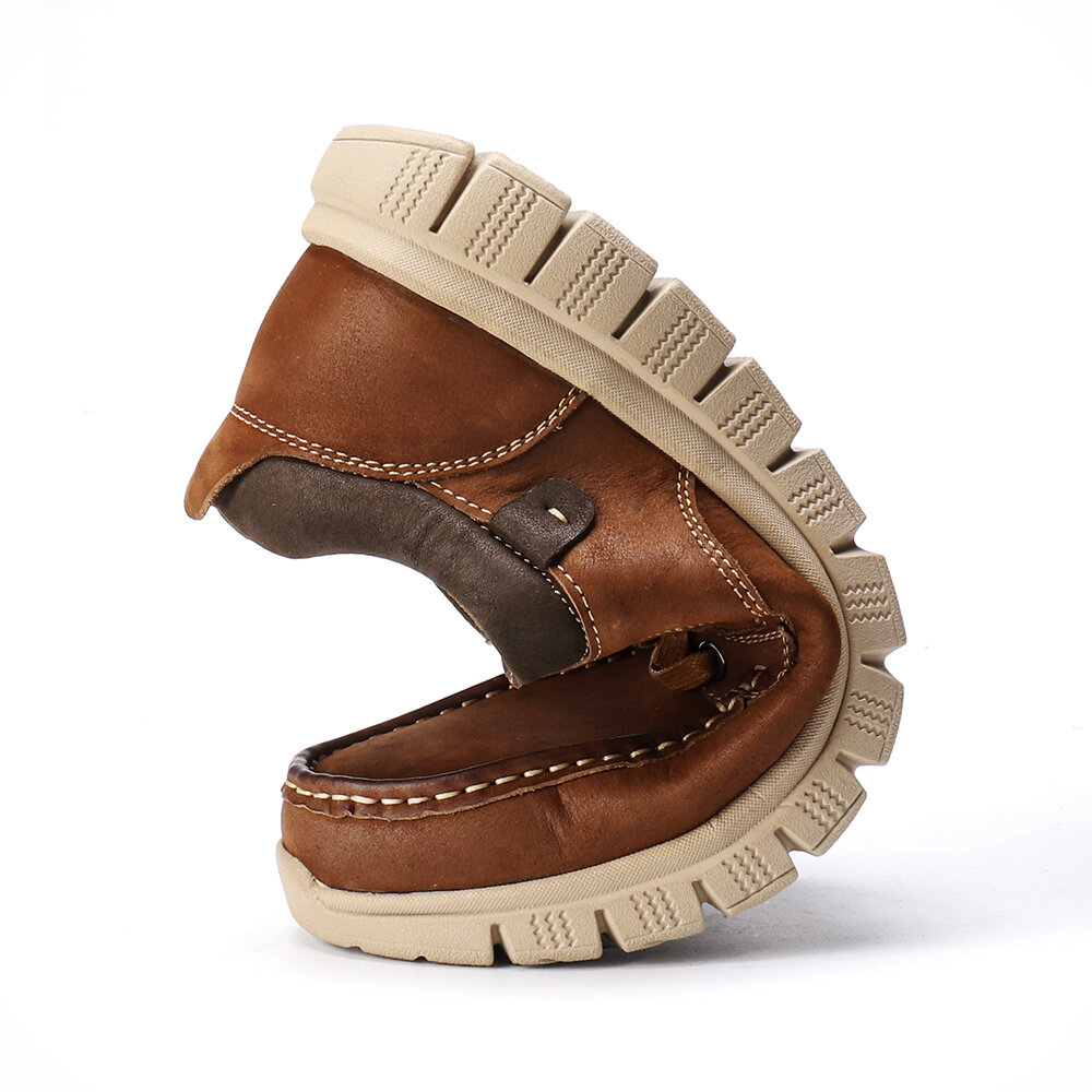 Menico Men Microfiber Leather Non Slip Soft Sole Casual Boat Shoes
