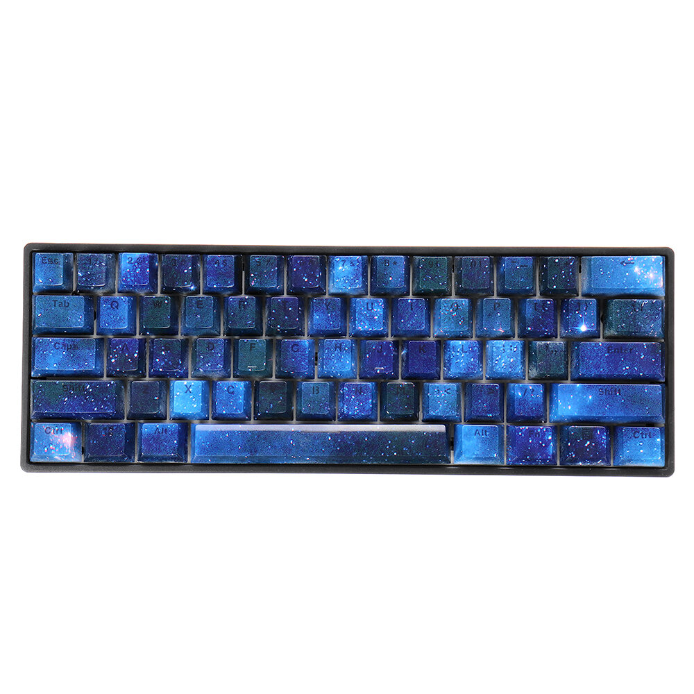 

104 клавиши Blue Starry Sky Набор колпачков OEM Профиль ABS Двухцветные литые колпачки для Механический Клавиатура