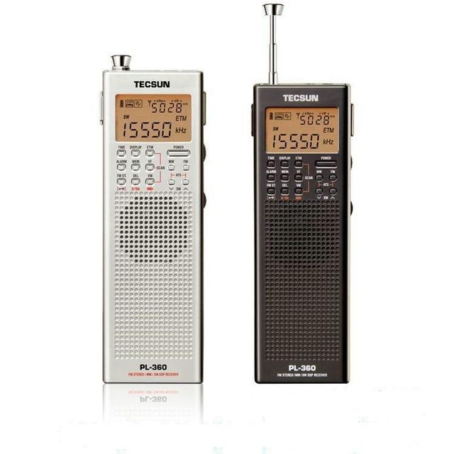 TECSUN PL360 Draagbare AM FM-kortegolf PLL DSP ETM SW MW LW digitale pocketradio-ontvanger