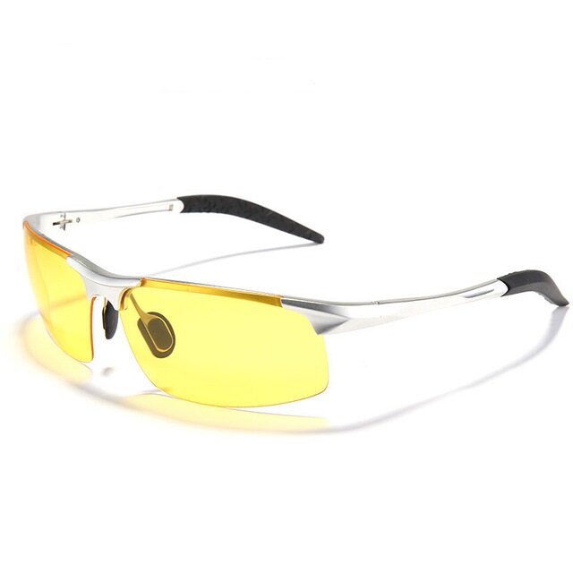 UV400 Men Sun Glassess Yellow Lens Night Vision Driving Fishing Cycling glasses