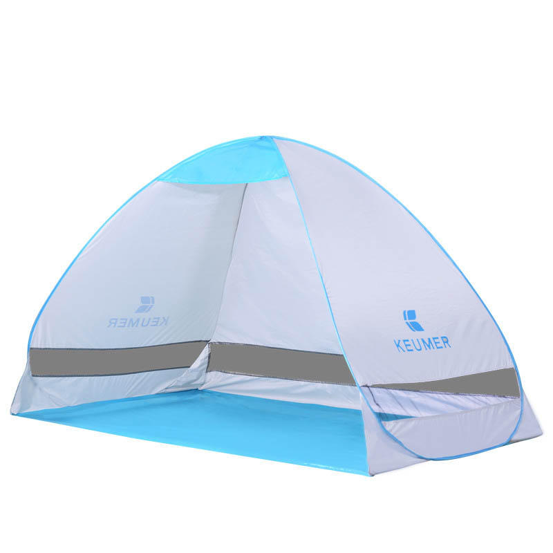 Outdoor Doppel 2 Personen Camping Zelt Automatische Schnell Öffnen Single Layer Beach UV Sonnenschirm