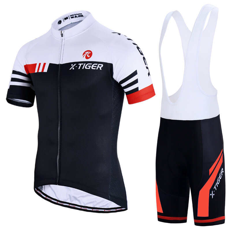 Zestawy koszulek kolarskich X-TIGER Letnie spodnie rowerowe na szelkach Szosowe koszulki rowerowe Odzież rowerowa MTB Oddychająca odzież rowerowa