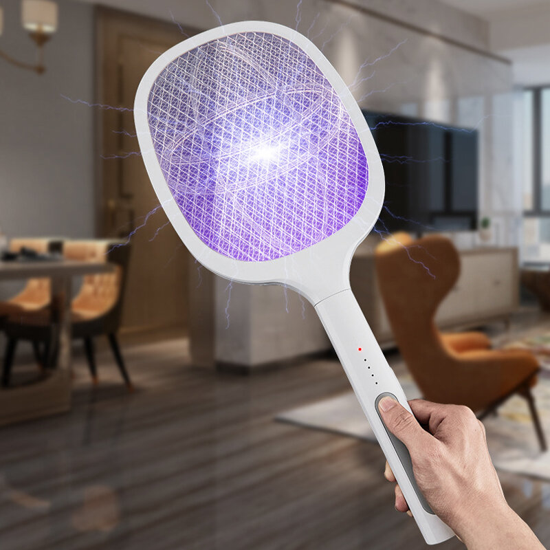 

Electric Mosquito Killer USB 1200mAh Rechargeable Bug Zapper Summer Fly Swatter Trap Home Bug Insect Racket