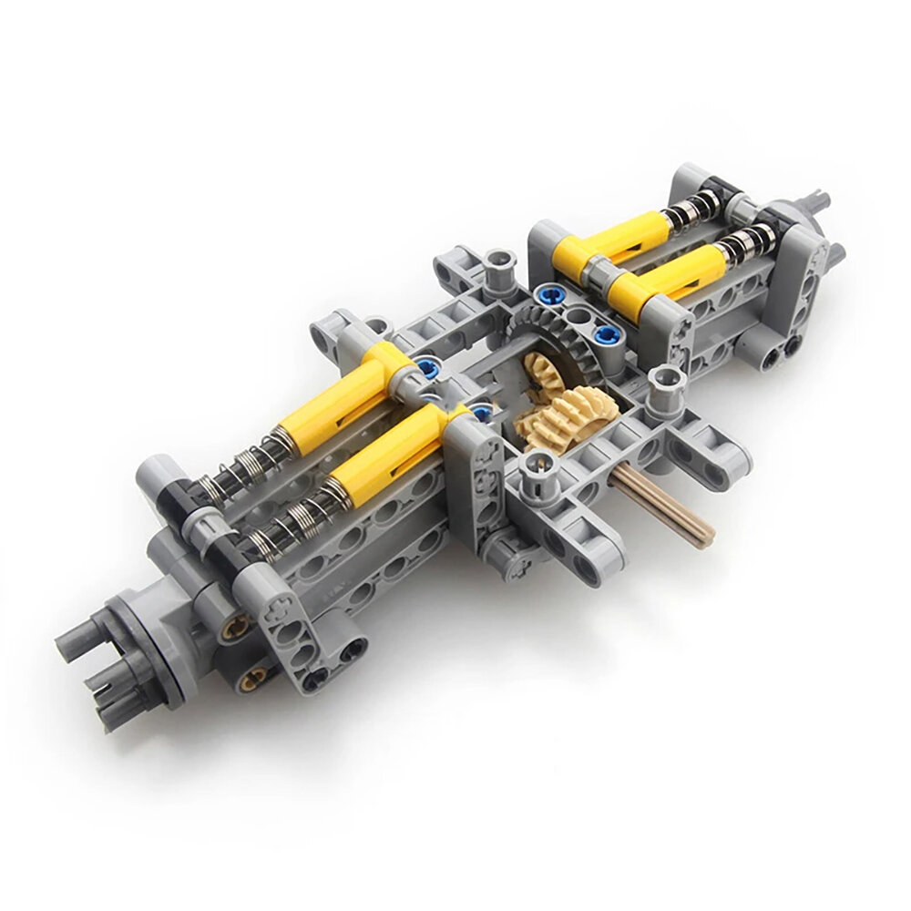 

MOC-9365 Building Blocks + Wheels Small Particle Rear Drive System Shock Absorbing Chassis Toy Assembly Model