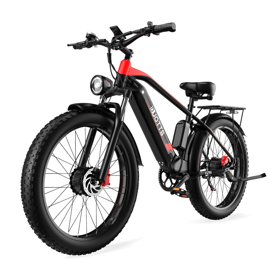 [EU-richtlijn] DUOTTS F26 48V 20AH 750W*2 Dubbele motor elektrische fiets met olie rem 50KM maximale kilometerstand 150KG laadvermogen Elektrische fiets
