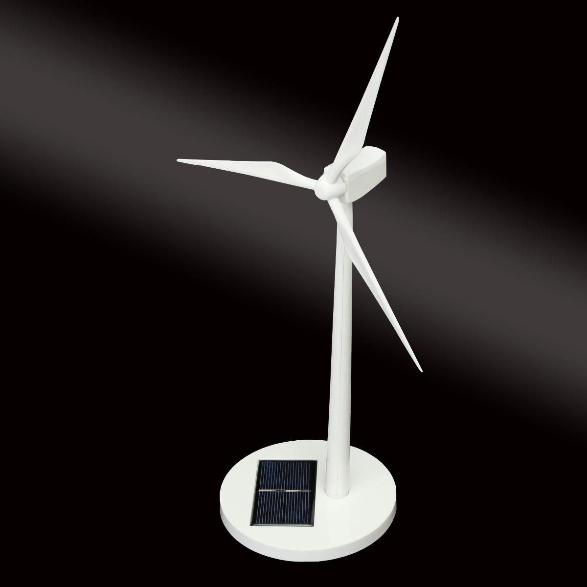 Solar Powered Windmills Model Wind Turbine ABS Plastics White 
