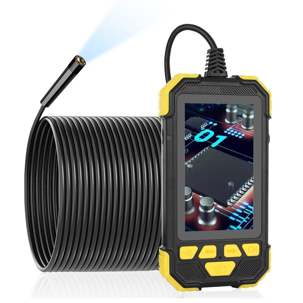 5.5mm 1080P HD Lens Borescope Camera 4.3 Inch IPS Industrial Ultra-Clear Pipeline with Screen Automotive Professional In