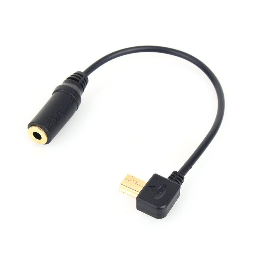 Zwart Mini USB naar 3,5 mm Microfoon Adapter Transfer Kabel Draad voor Gopro Hero 3 3 Plus 4