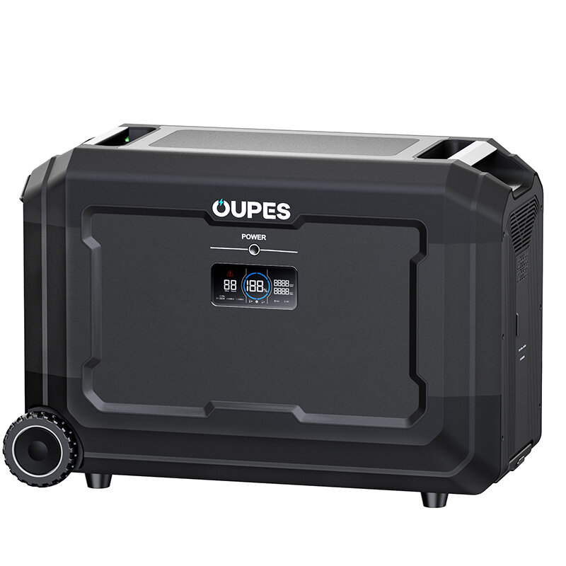 [USA Direct] OUPES S5BAT 5040Wh Hordozható energiagenerátor Napelemes akkumulátor estáció Otthoni tartalék készülék Szabadidős kempingelés Lakókocsi/Furgon