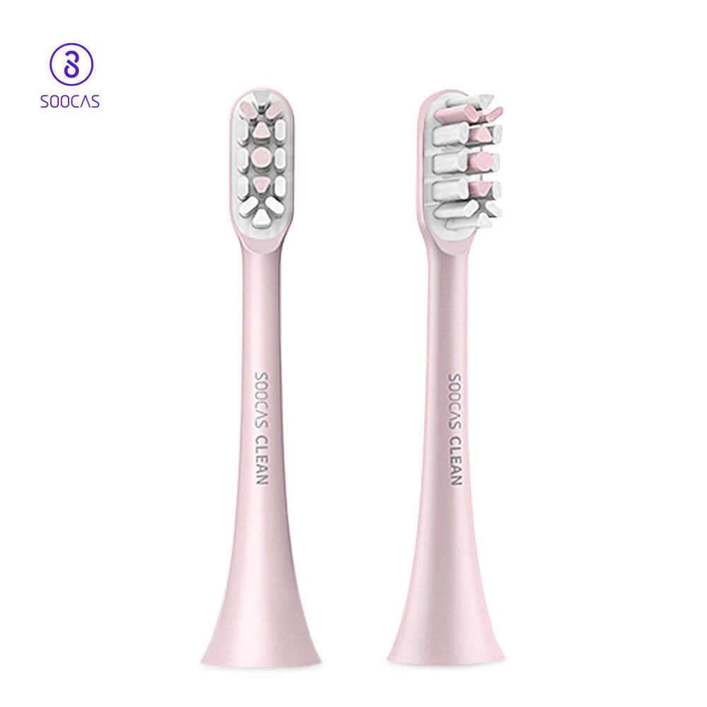 Soocas X3 2 STKS Soocas Vervangende opzetborstels voor elektrische tandenborstels Hoge dichtheid aan