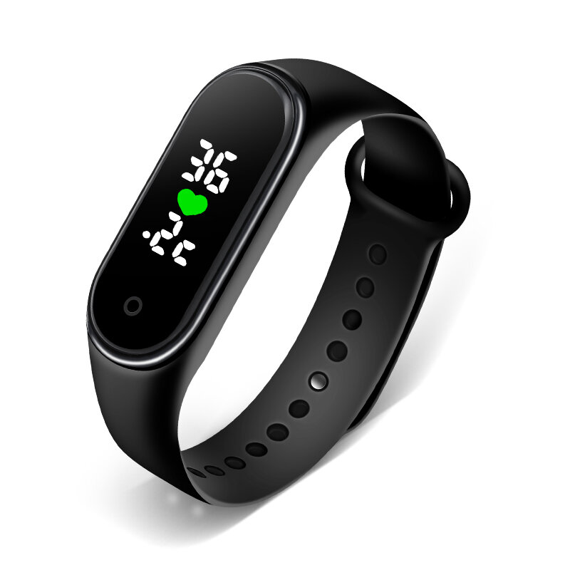 Bakeey M5 Real-time detectie van lichaamstemperatuur Tijdweergave Smart Watch-polsband