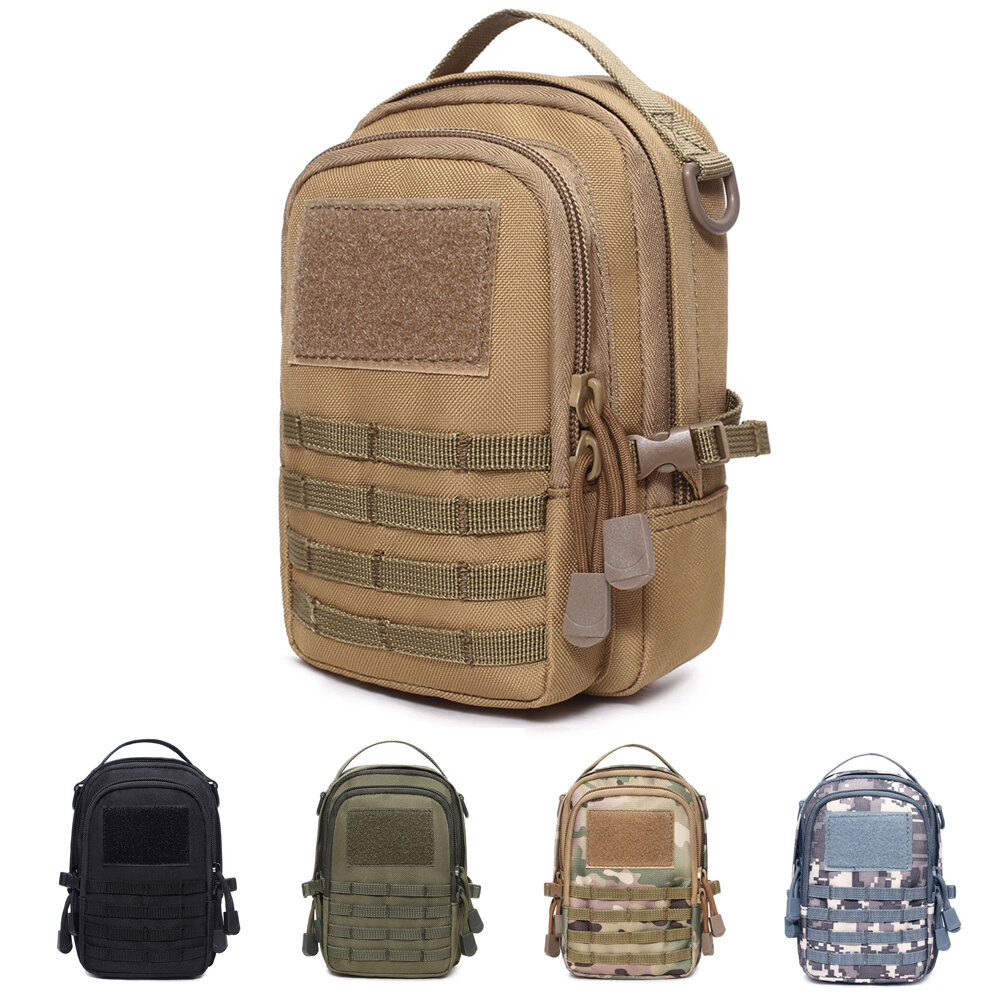 8 '' Nylon Тактическая поясная сумка Molle для телефона Сумка Combat Военный EDC Gadget Сумка для охоты На открытом воздухе Кемпинг Сумки Снаряжение