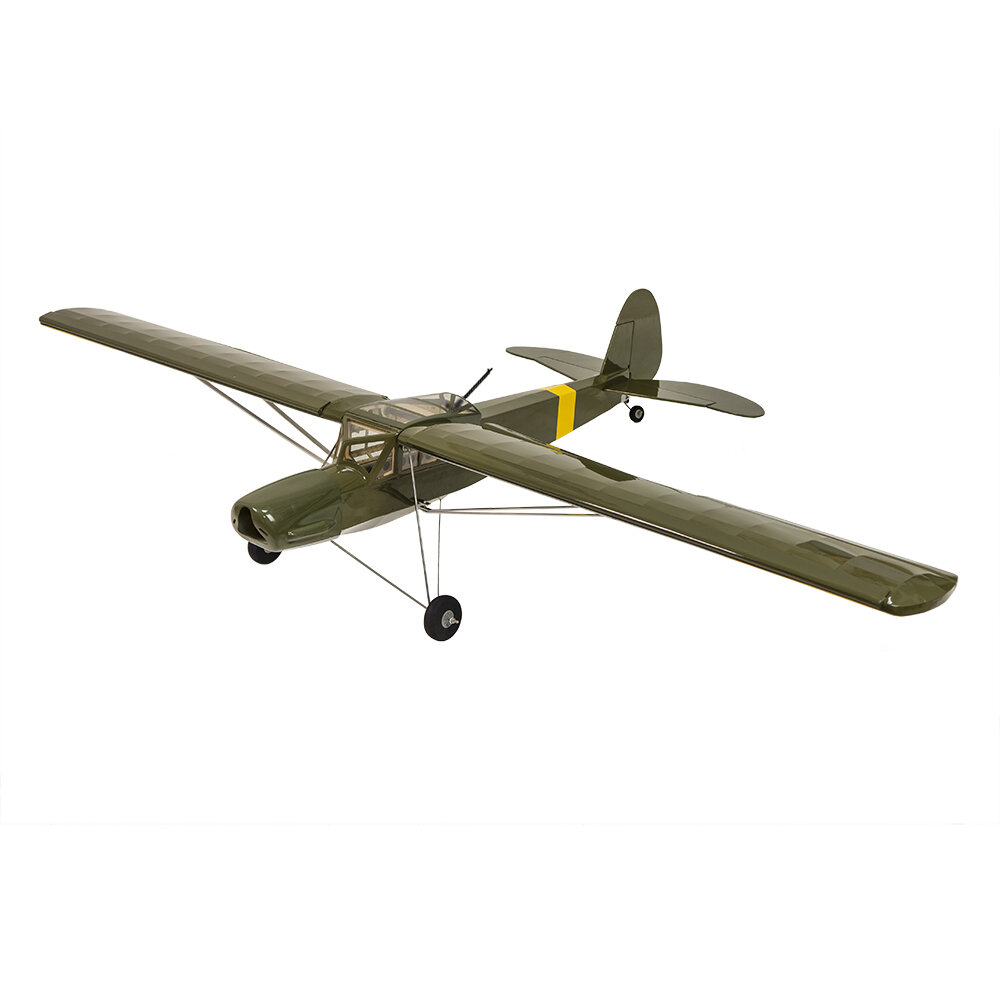 S21 Fieseler Fi156 Storch V2.0 1600mm 1.6M Wingspan Balsa Wood RC Airplane Complete Version Kit with Power System