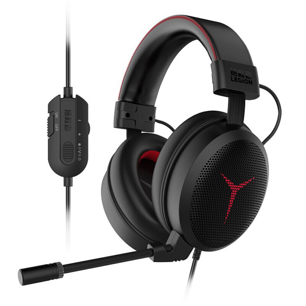 

Lenovo Y480 Wired Professional Gaming Headset USB Wired Earphone 40mm Driver Headphone Vibration 7.1 Surround Sound With