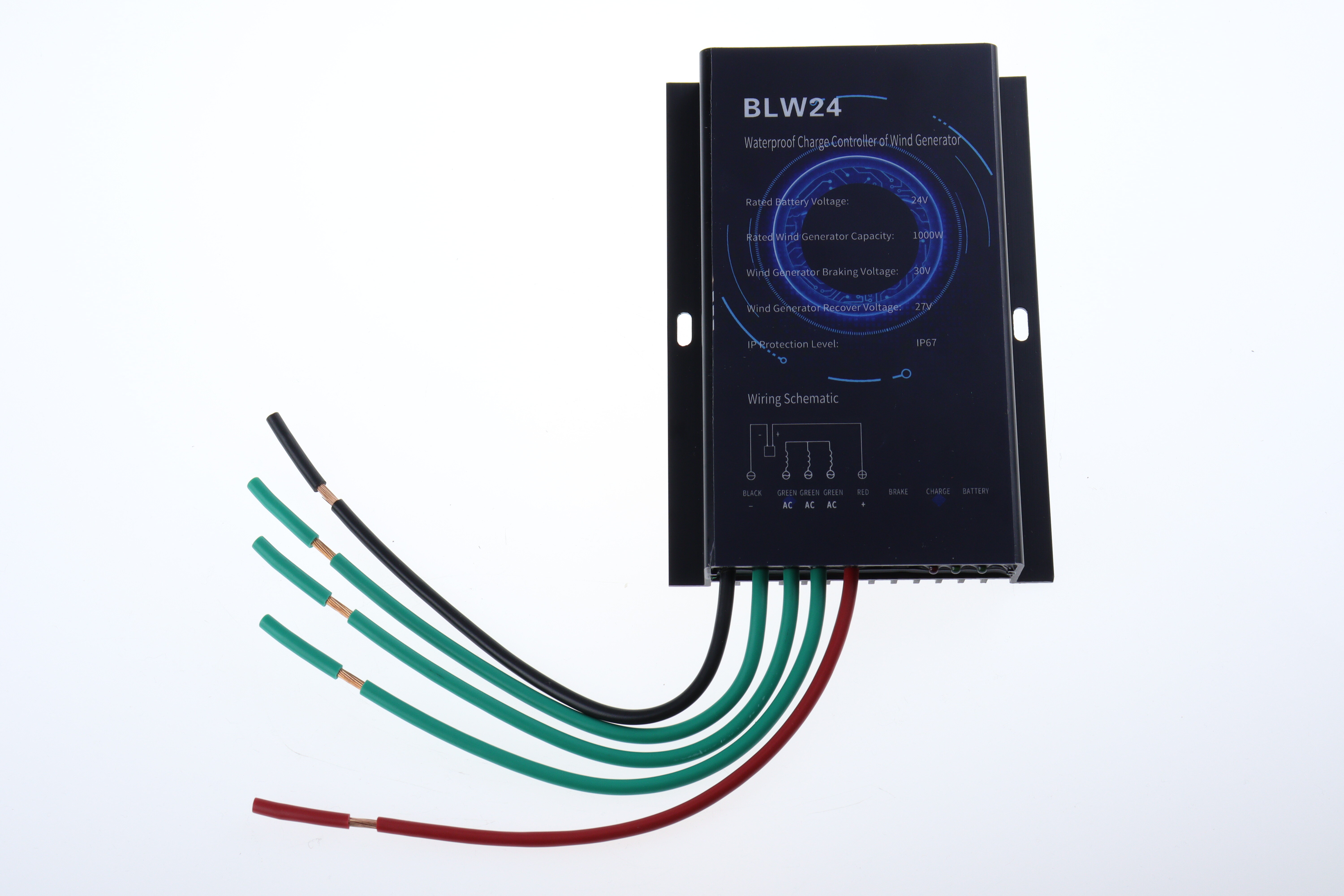 Excellway 1000W 24/48V Windturbine Controller Wind Controller voor Thuis/Camping