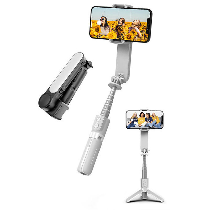 

TokQi L09 Handheld Gimbal Stabilizer bluetooth Mobile Phone Holder Foldable Selfie Stick with Tripod Adjustable Filling