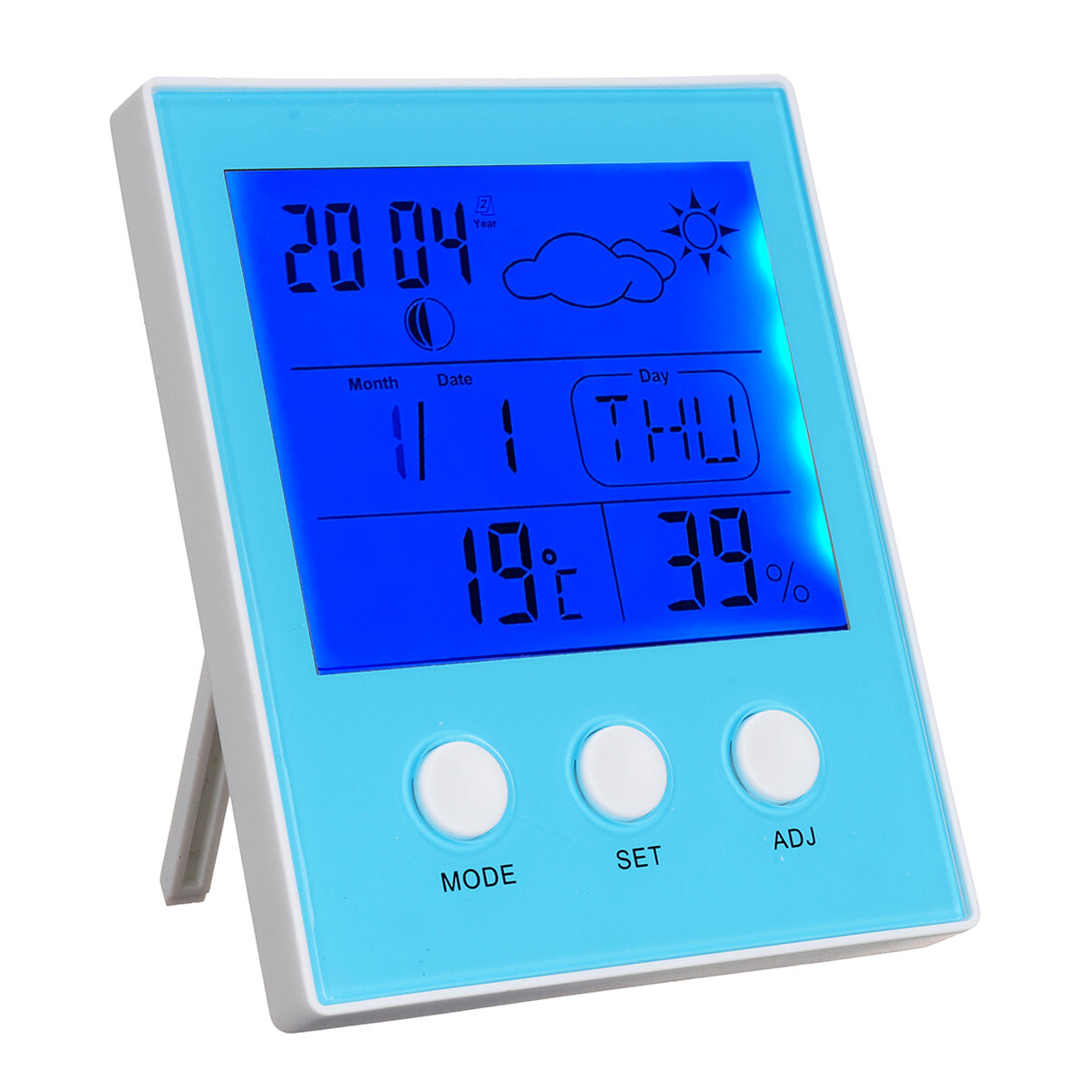 CH-904 Digitale thermometer Hygrometer Temperatuur-vochtigheid Tester LED-achtergrondverlichting Tij