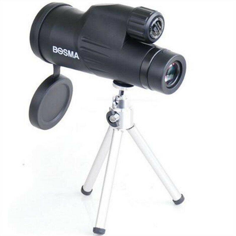 Telescópio BOSAM 12x50 Monóculos antiembaçantes à prova d'água BAK4 FMC Coated Bird Mirrors Telescópio de visão para viagens em acampamento