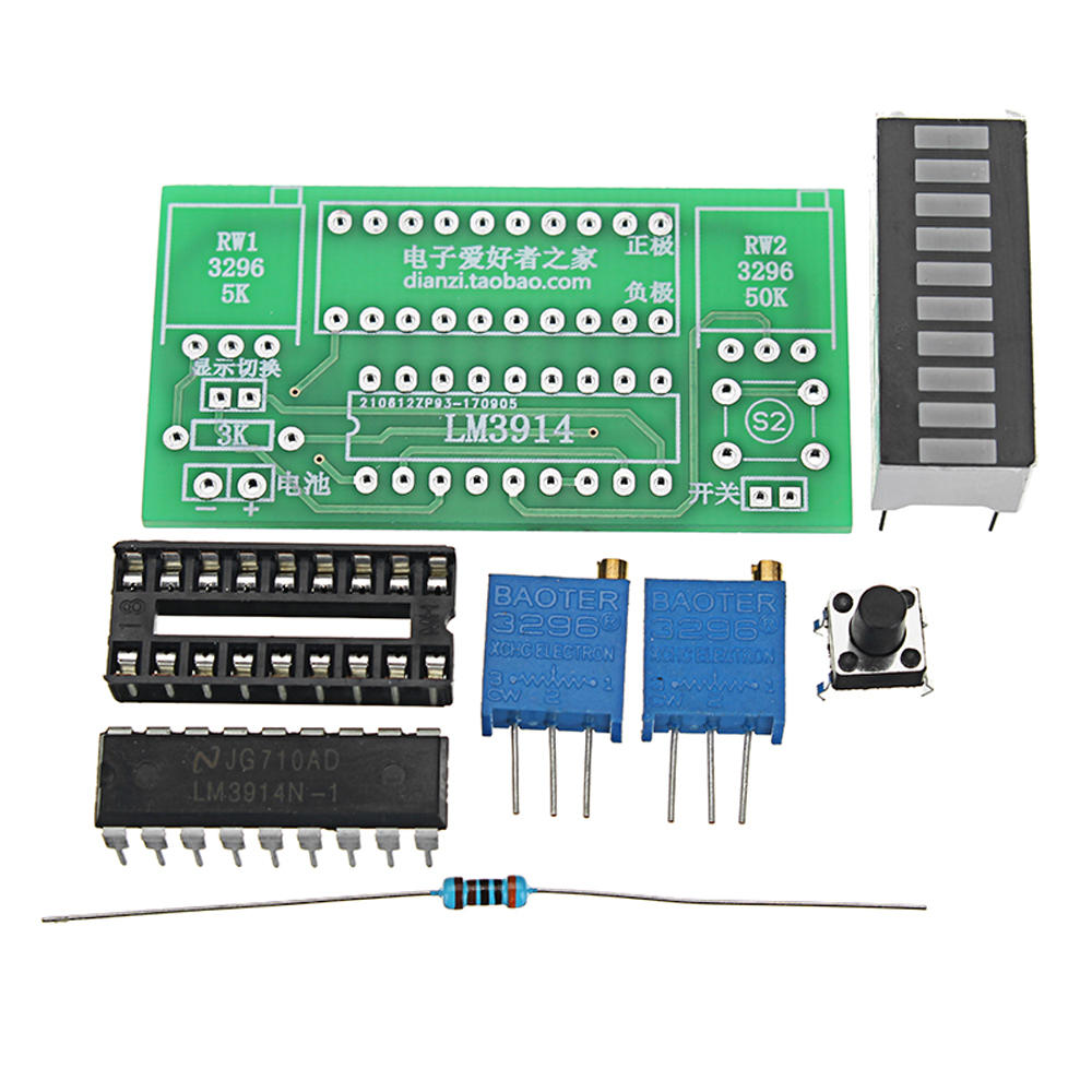 5pcs LED Power Indicator Kit DIY Battery Tester Module For 2.4-20V Battery