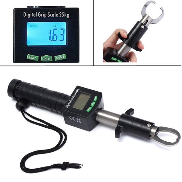 Electronic Control Device Fish Lip Tackle Gripper Grab Tool Fishing Grip Digital weighing Scale