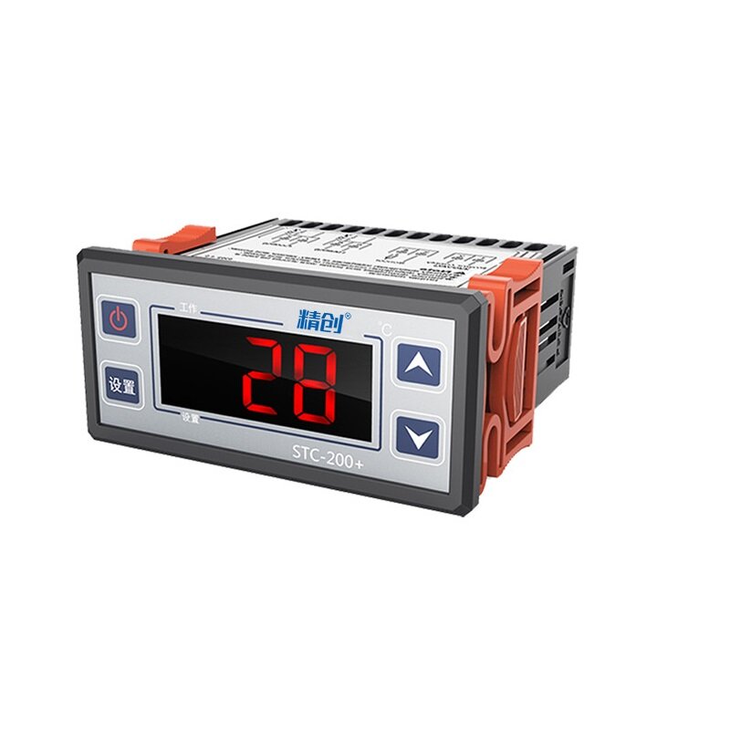 STC-200+ 220V Eenrichtingsuitgang LCD Digitale Display Temperatuurregelaar Koeling/Verwarming/Alarme