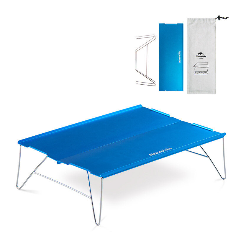 Mesa dobrável Naturehike de liga de alumínio Mini mesa de jantar ao ar livre para camping Piquenique Carga máxima 15 kg