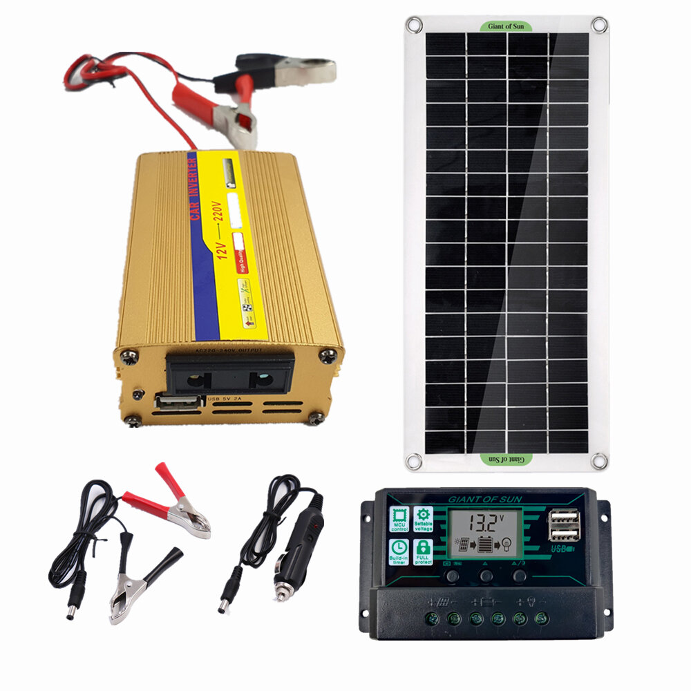 

220V Solar Power System 50W Solar Panel 500W Inverter + 50A/60A Controller Kit