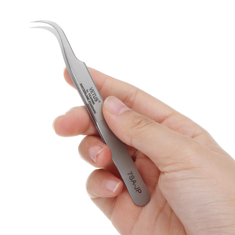 VETUS 7SA-JP Hyperfijne Hoge Precisie Niet-magnetische Anti-zuur Tweezer Pincet Mobiele Telefoon Tab
