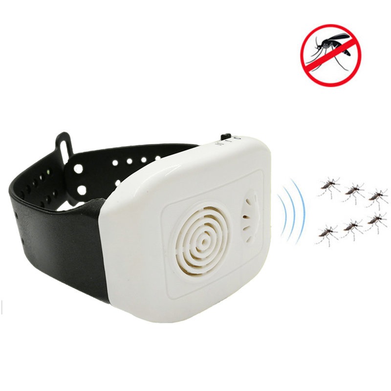 Seyahat Kampçılık için Elektronik Ultrasonik Sivrisinek Dispeller Bileklik Böcek Sivrisinek Kovucu