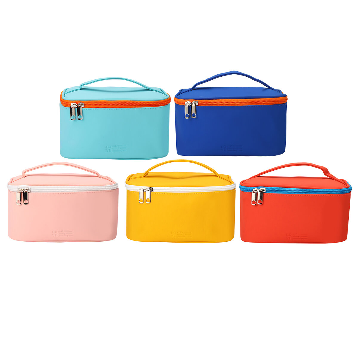 High Capacity Portable Cosmetic Bag PU Pencil Stationery Supplies Storage Bag School Home Office Sup