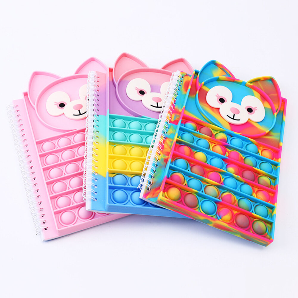 A5 40 Push Up Notebook Siliconen Stress Relief Bubbel Dagboek Boek voor Studenten Volwassenen Kantoo