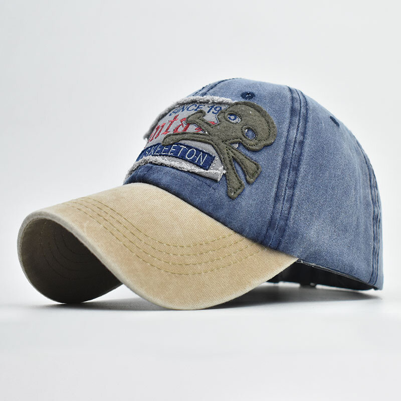 Men Made-old Cotton Letter Embroidery Casual Visor Baseball Hat
