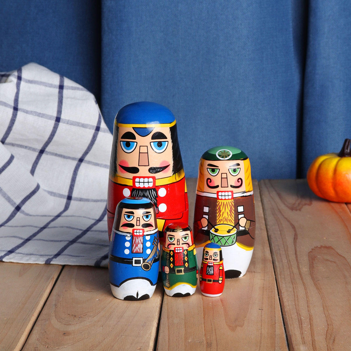 Russische houten nesten Matryoshka Doll handwerk decoratie Kerstcadeaus