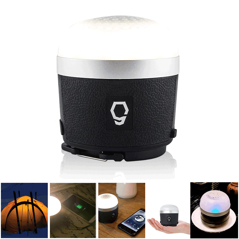 SUNREI CC Music S 3 In 1 USB campeggio Lanterna impermeabile Tenda d'emergenza Bluetooth altoparlante lampada