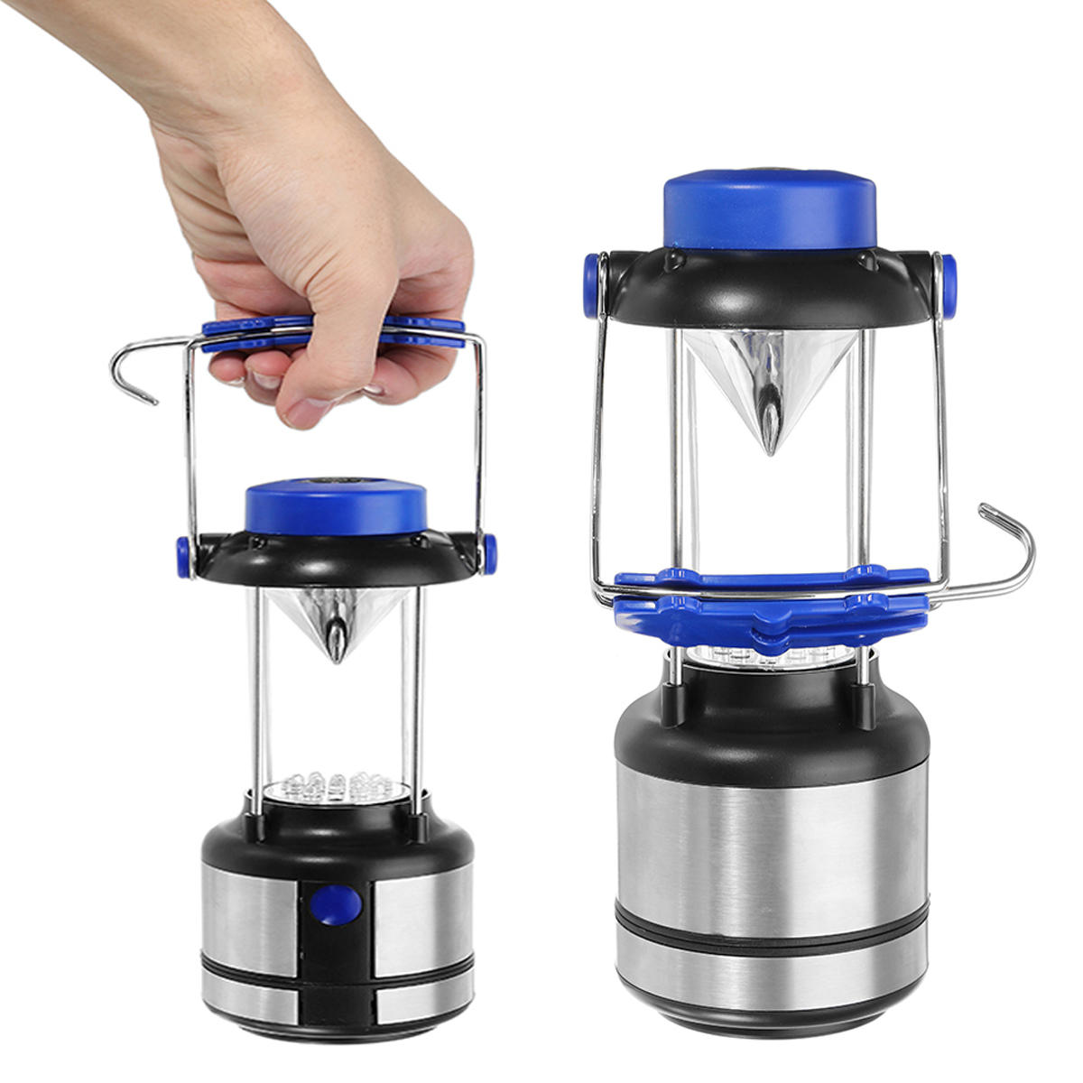 9 led Outdoor Camping Tent Lantern Portable Emergency Night Light With Compass 