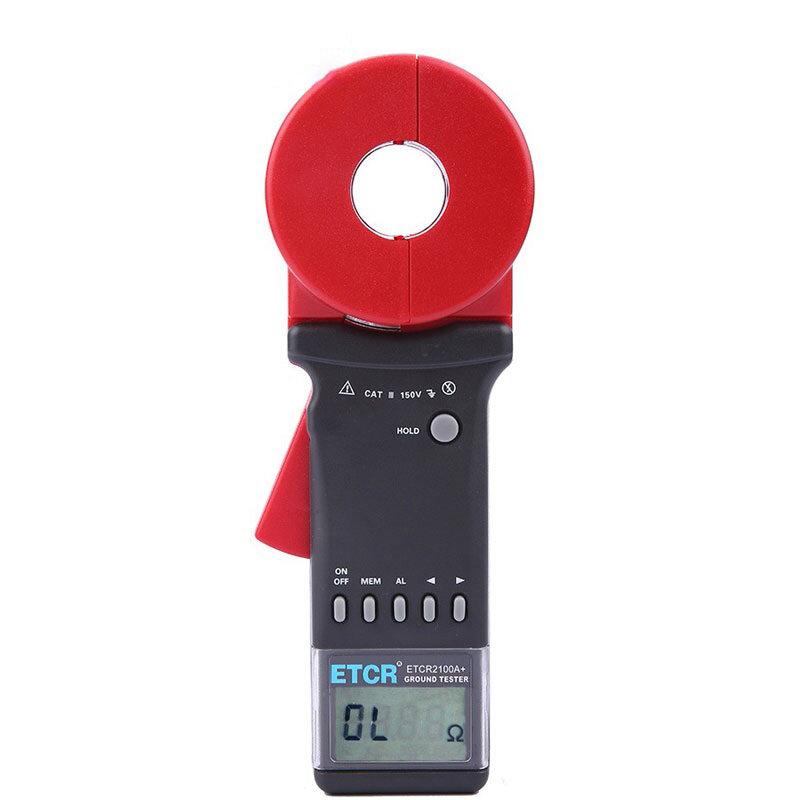 

ETCR2100A+ High Resolution Clamp Earth Resistance Tester 0.01-200Ω Digital Clamp Ground Earth Resistance Meter