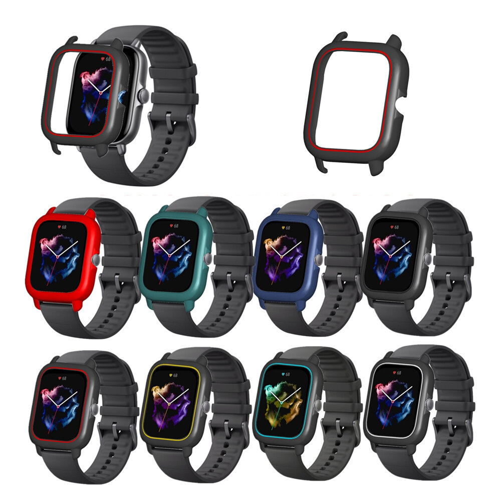 Bakeey Colorful Schokbestendige anti-kras pc-horlogekasthoes voor Huami Amazfit GTS 3