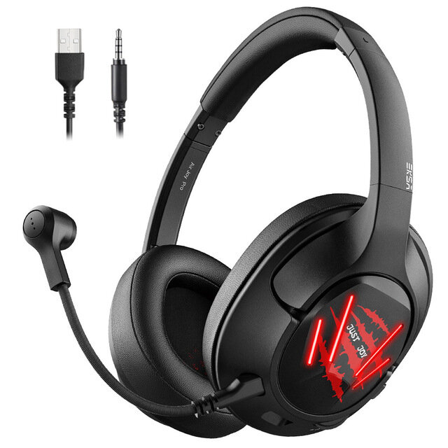 

EKSA E3 Gaming Headset 7.1 Surround Stereo 3.5mm/USB Wired Headphones with Microphone Ultralight Headset Gamer for PS4 f