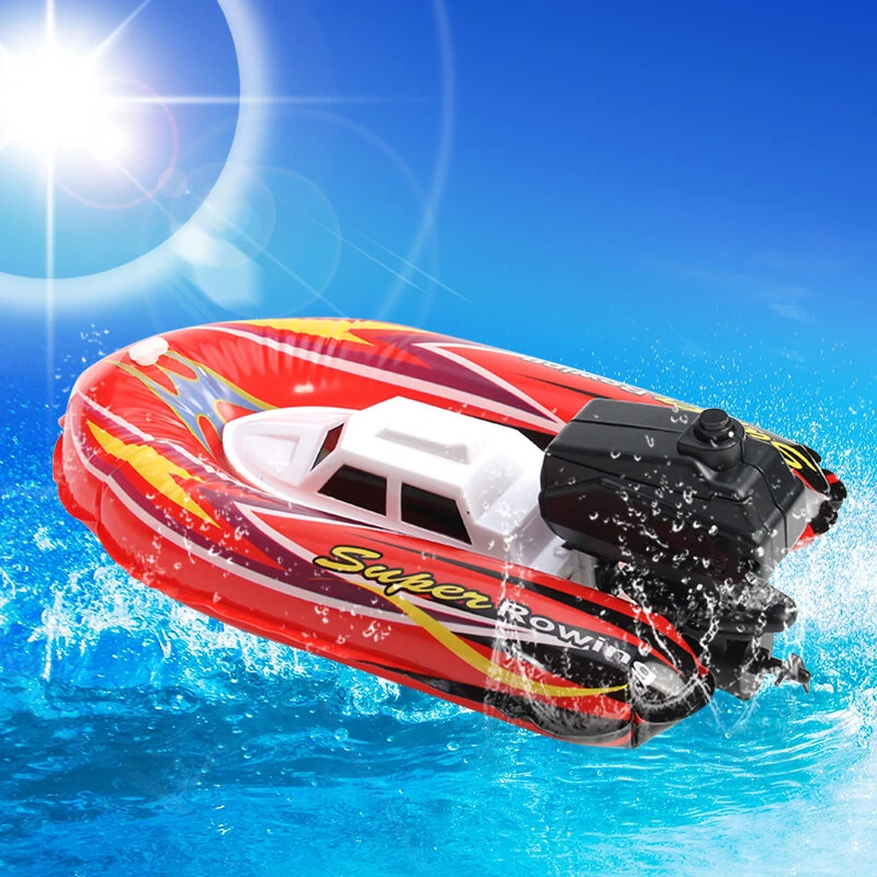 Inflatable electric boat toy mixed color inflatable toy air cylinder
