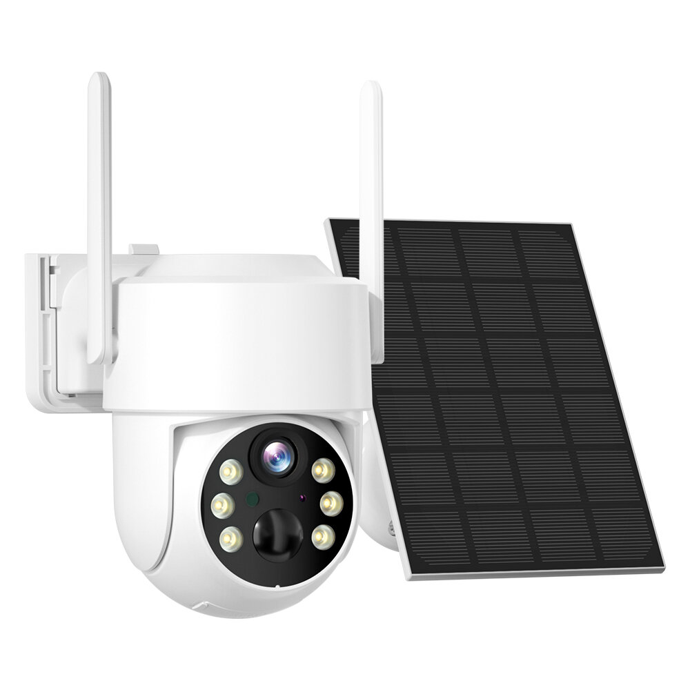 

Sovmiku WTD714 4MP HD WiFi PTZ Camera Outdoor Wireless Solar Powered IP Camera Night Vision PIR Motion Detection Two-way