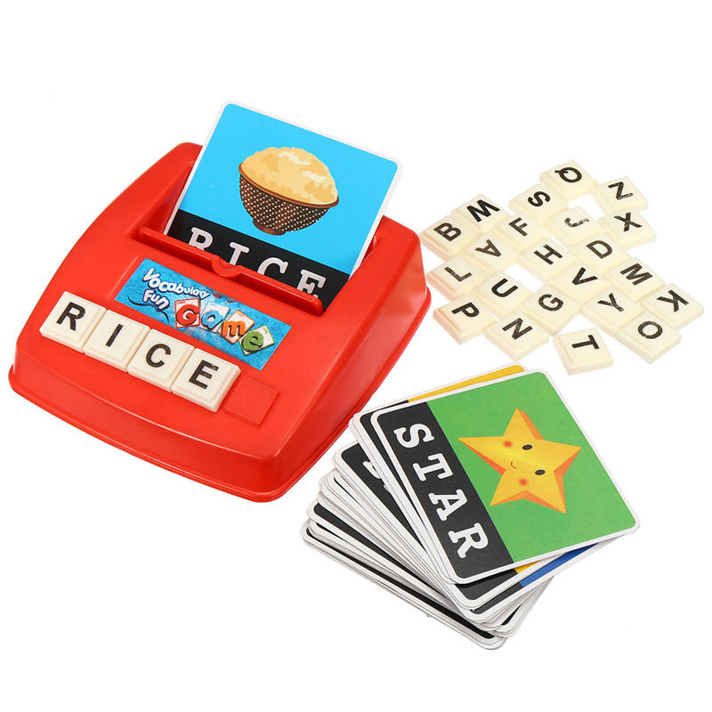 Kids English Spelling Game Alphabet Letter Learning Early Educational Toy Tools 